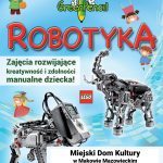 Plakat. Plakat promujący zajęcia z Robotyki