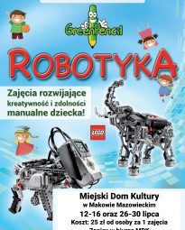 Plakat. Plakat promujący zajęcia z Robotyki