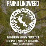 Plakat. Wyjazd do parku linowego Gibon. 10 sierpnia 2021 cena wycieczki 62 zł