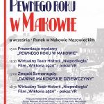 Plakat wydarzenia pod nazwą "Pewnego roku w Makowie"