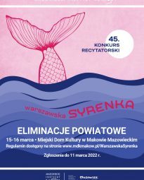 Plakat konkursu recytatorskiego Warszawska Syrenka