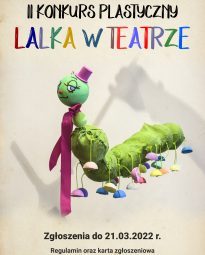 Plakat konkursu plastycznego Lalka w teatrze