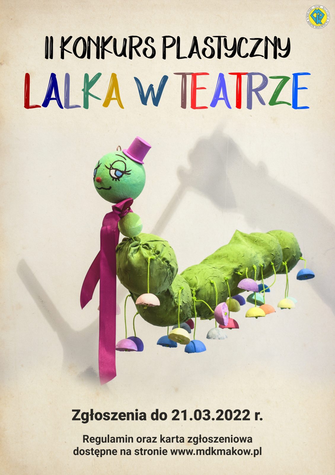 Plakat konkursu plastycznego Lalka w teatrze