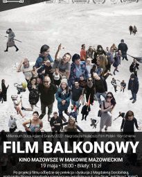 Plakat filmu pod tytułem FILM BALKONOWY w ramach cyklu Małe Kino Wielki Film