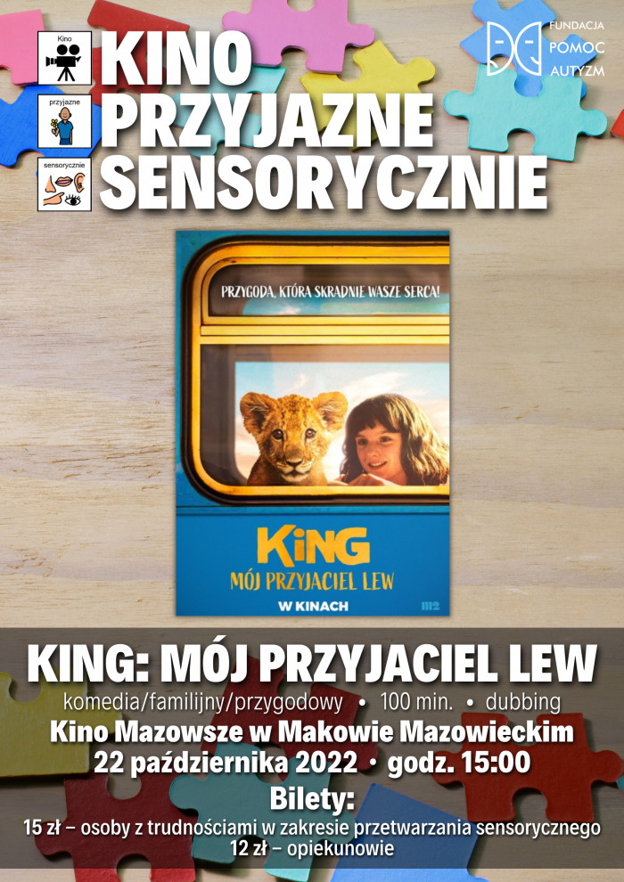 Plakat filmu pod tytułem KING: MÓJ PRZYJACIEL LEW
