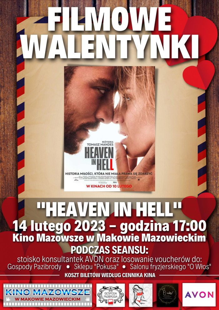 Filmowe walentynki. Heaven in Hell 14 lutego 2023 godzina 17