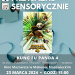 Plakat filmu pod tytułem KUNG FU PANDA 4 w ramach cyklu Kino Przyjaznie Sensorycznie