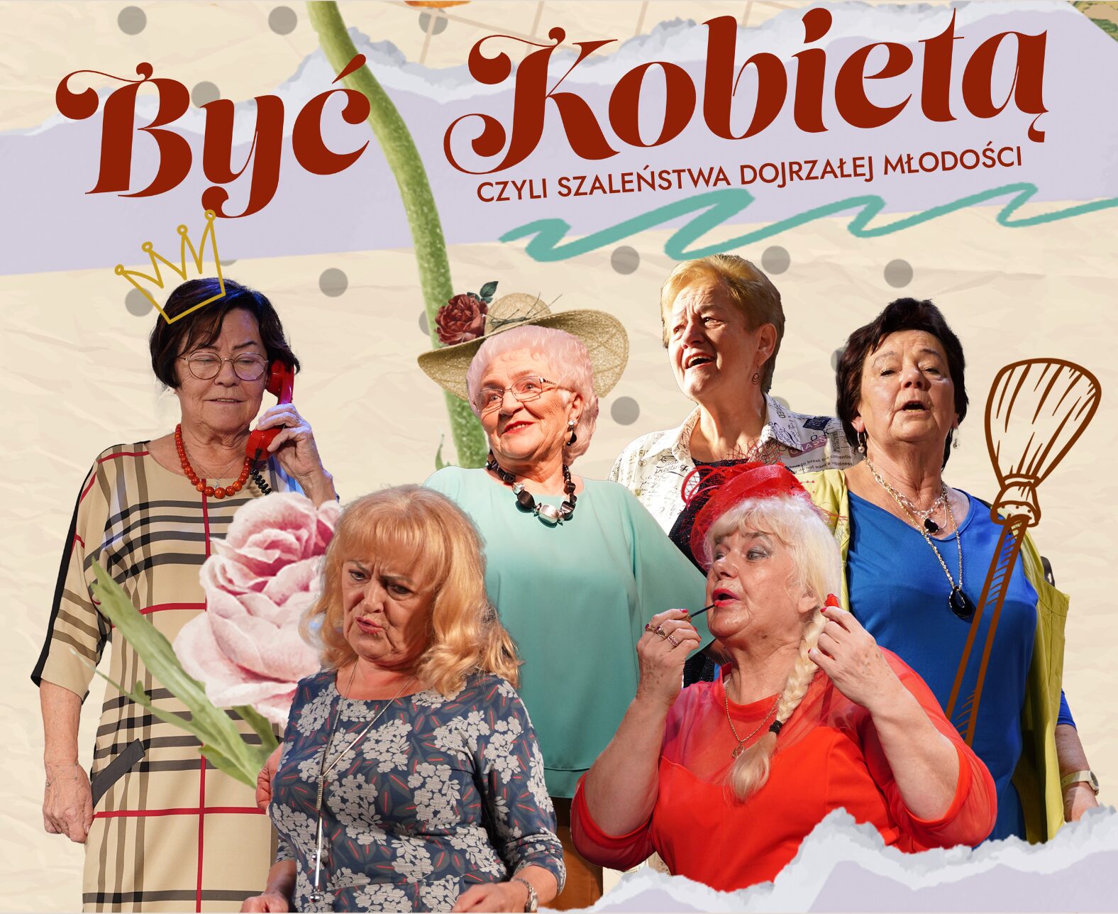 Grafika spektaklu BYĆ KOBIETĄ