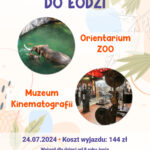 Plakat wycieczki do Łodzi