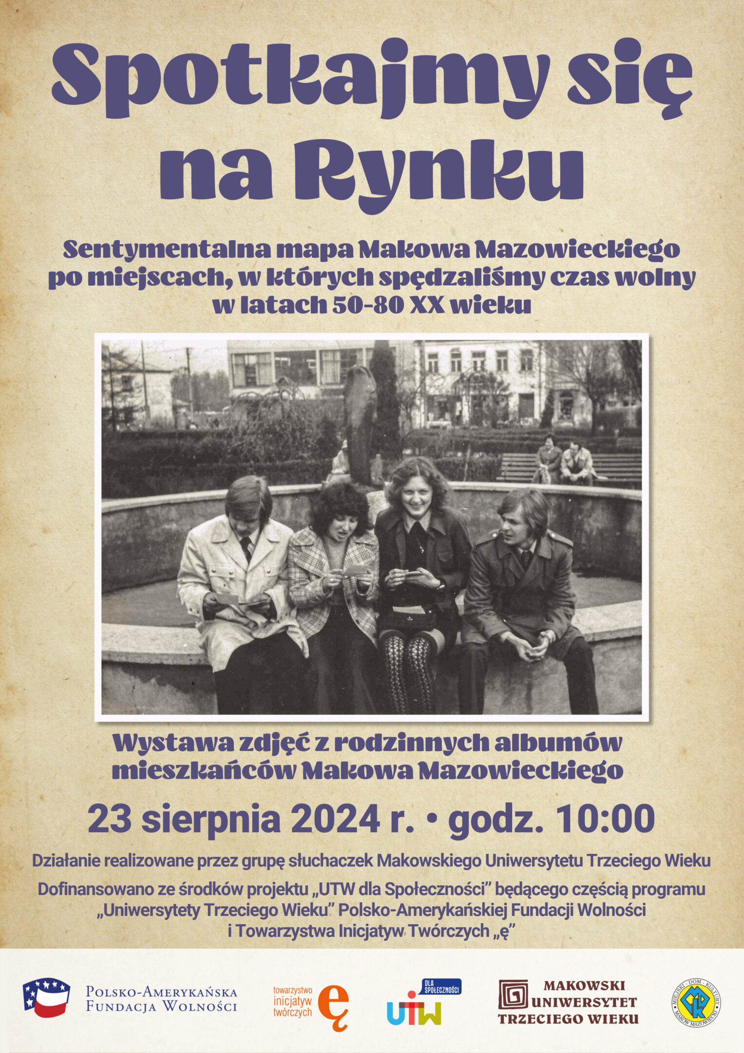 Plakat wystawy „Spotkajmy się na Rynku”