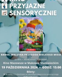 Plakat filmu pod tytułem BAMSE. MALUTKA PRZYGODA WIELKIEGO MISIA w ramach cyklu Kino Przyjazne Sensorycznie