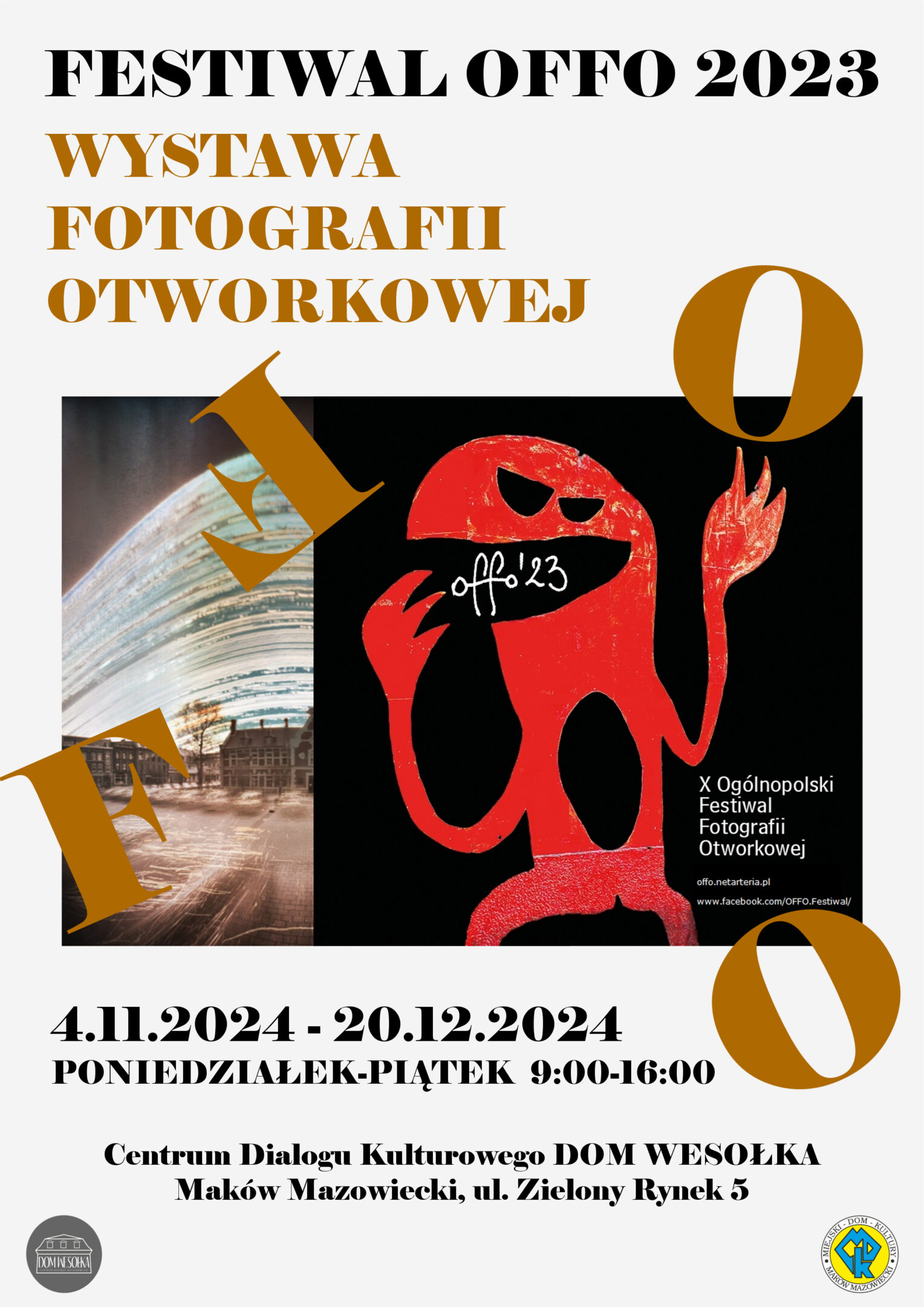 Plakat wystawy fotografii otworkowej OFFO 2023