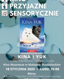 Plakat filmu pod tytułem KINA I YUK w ramach cyklu Kino Przyjazne Sensorycznie