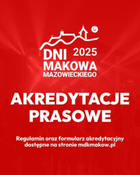 Infografika dotycząca akredytacji prasowych na Dni Makowa 2025
