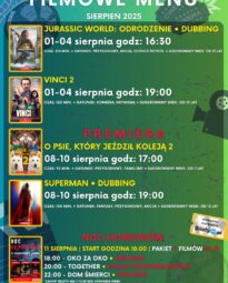Filmowe menu na sierpień 2025 Bilety online https://www.bilety24.pl/obiekt/kino-mazowsze-w-makowie-mazowieckim-975.html