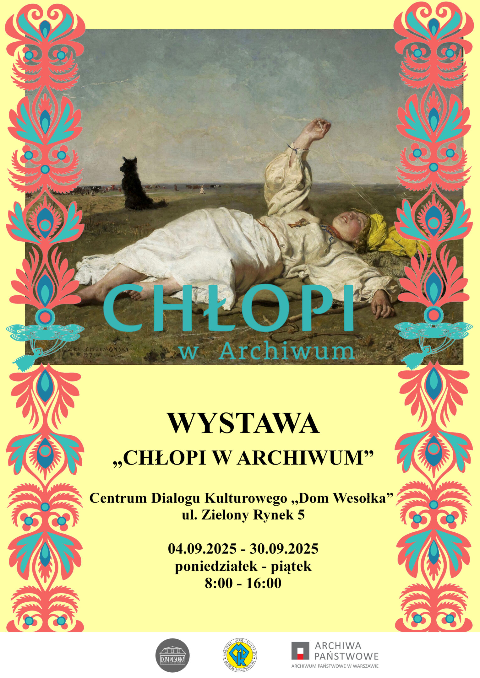 Plakat wystawy „Chłopi w archiwum”