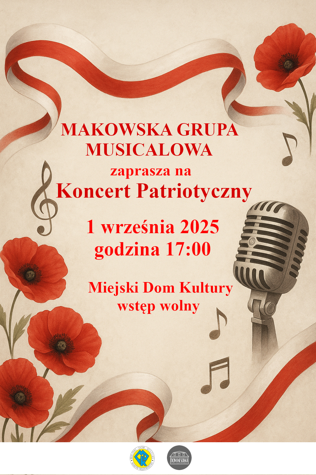 Plakat koncertu patriotycznego