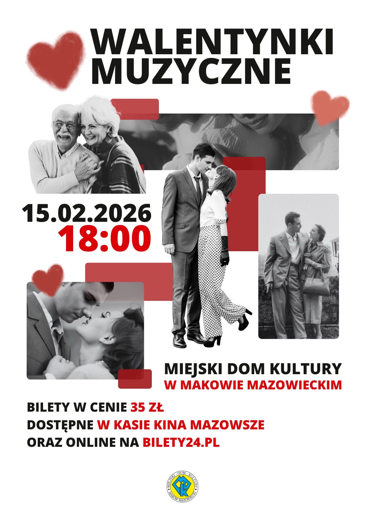 Plakat Walentynek Muzycznych