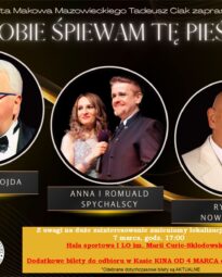 Plakat koncertu zatytułowanego „Tobie śpiewam tę pieśń”