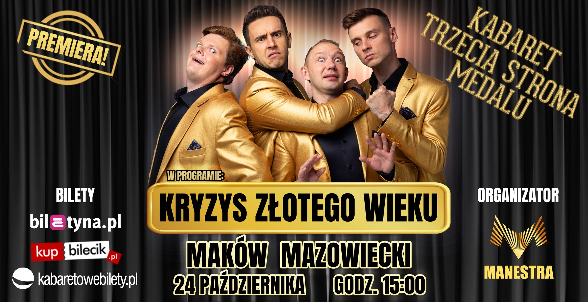 Grafika promocyjna Kabaretu Trzecia Strona Medalu