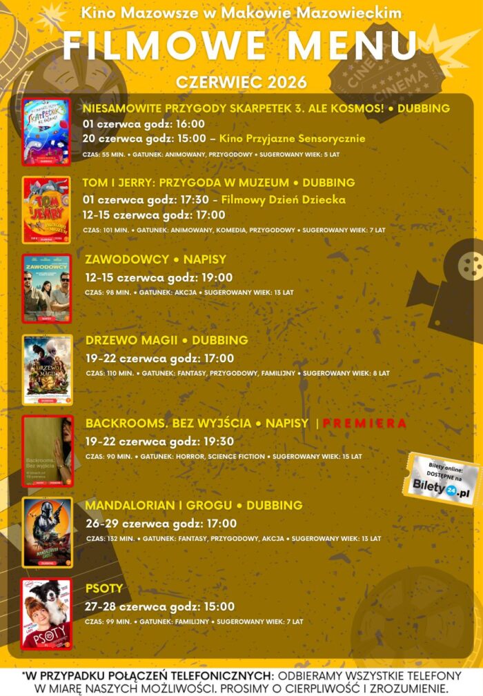 Filmowe menu na maj 2026 Bilety online https://www.bilety24.pl/obiekt/kino-mazowsze-w-makowie-mazowieckim-975.html